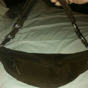 Authentic YSL suede purse